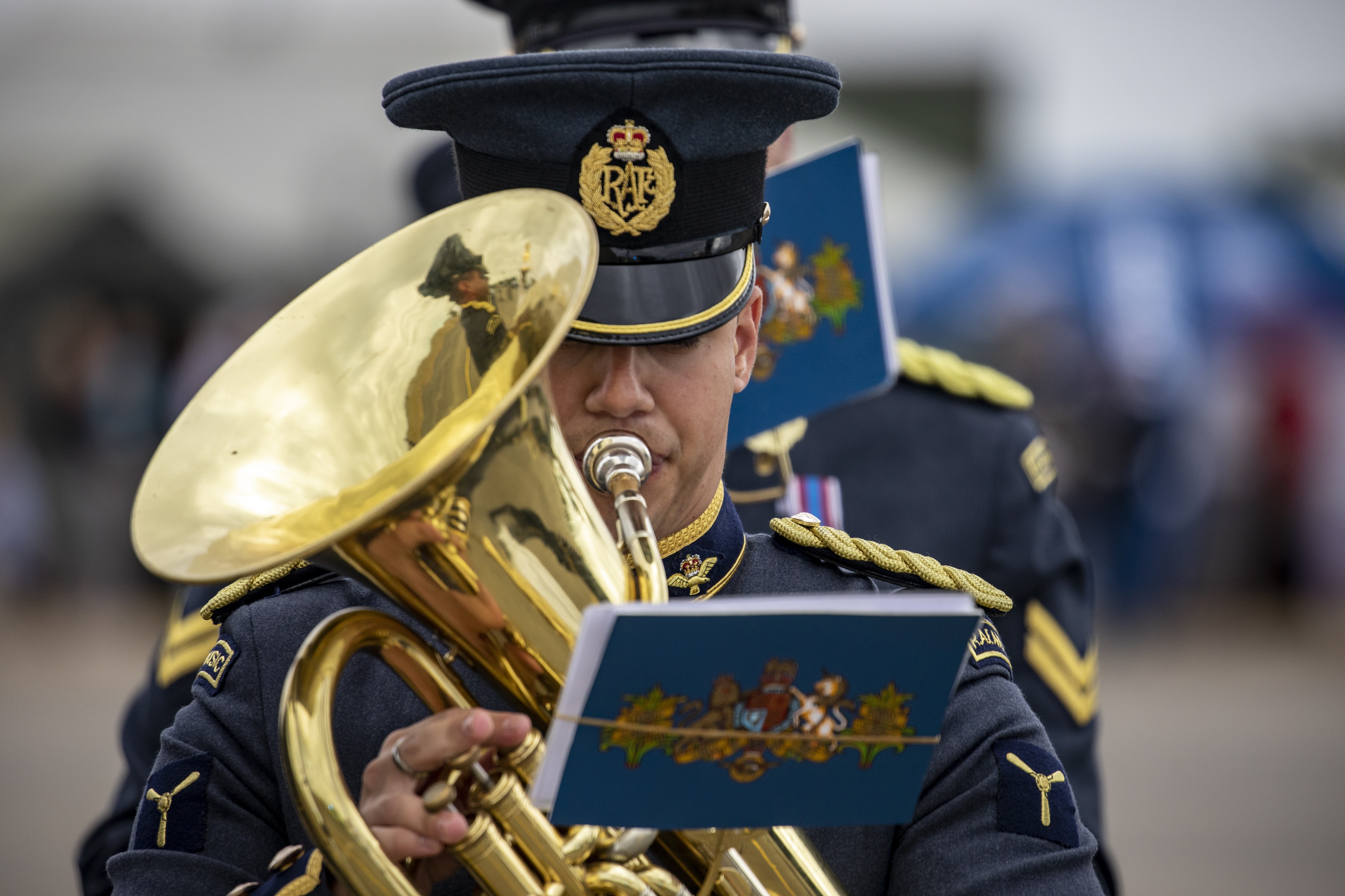 Families’ Day was accompanied by the Band of the RAF College Cranwell